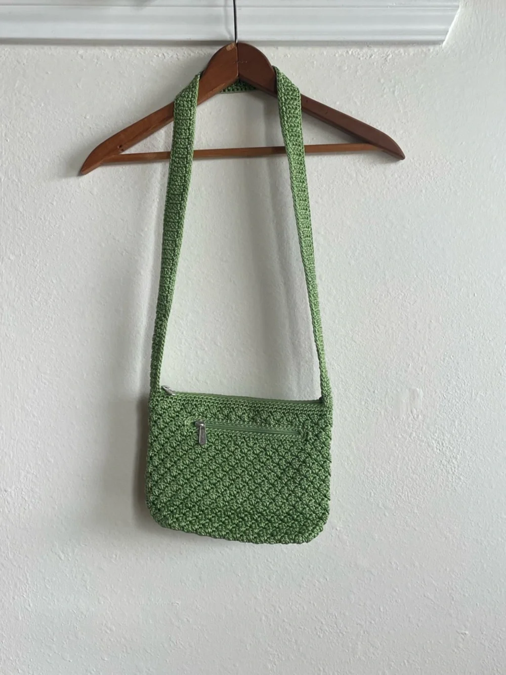 SOLD | The Sak Lime Green Small Boho Crochet Crossbody Bag - Picture 1 of 4